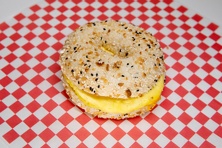 Bagel with Eggs and Butter